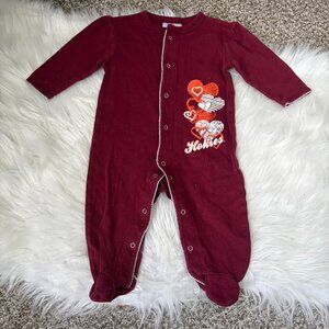 Virginia Tech Hokies Footed Sleeper Baby Girls 3-6 Months